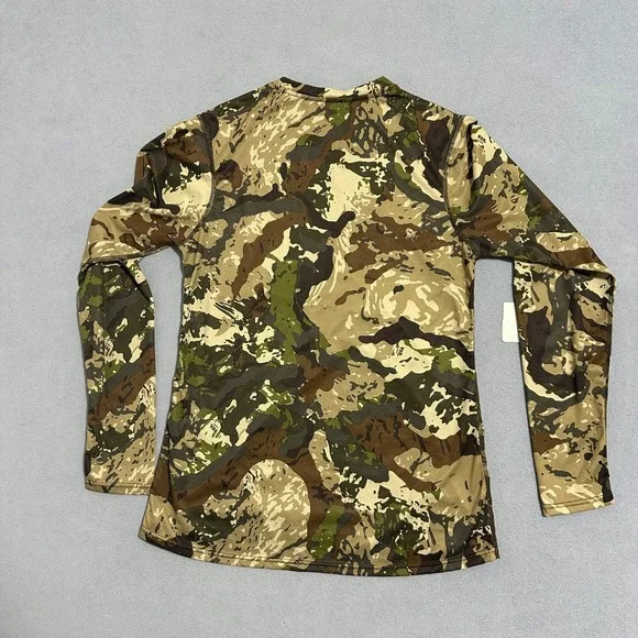 Killik Veil Camo Long Sleeve Performance Shirt Base Layer Brown Green Womens M - Picture 6 of 8